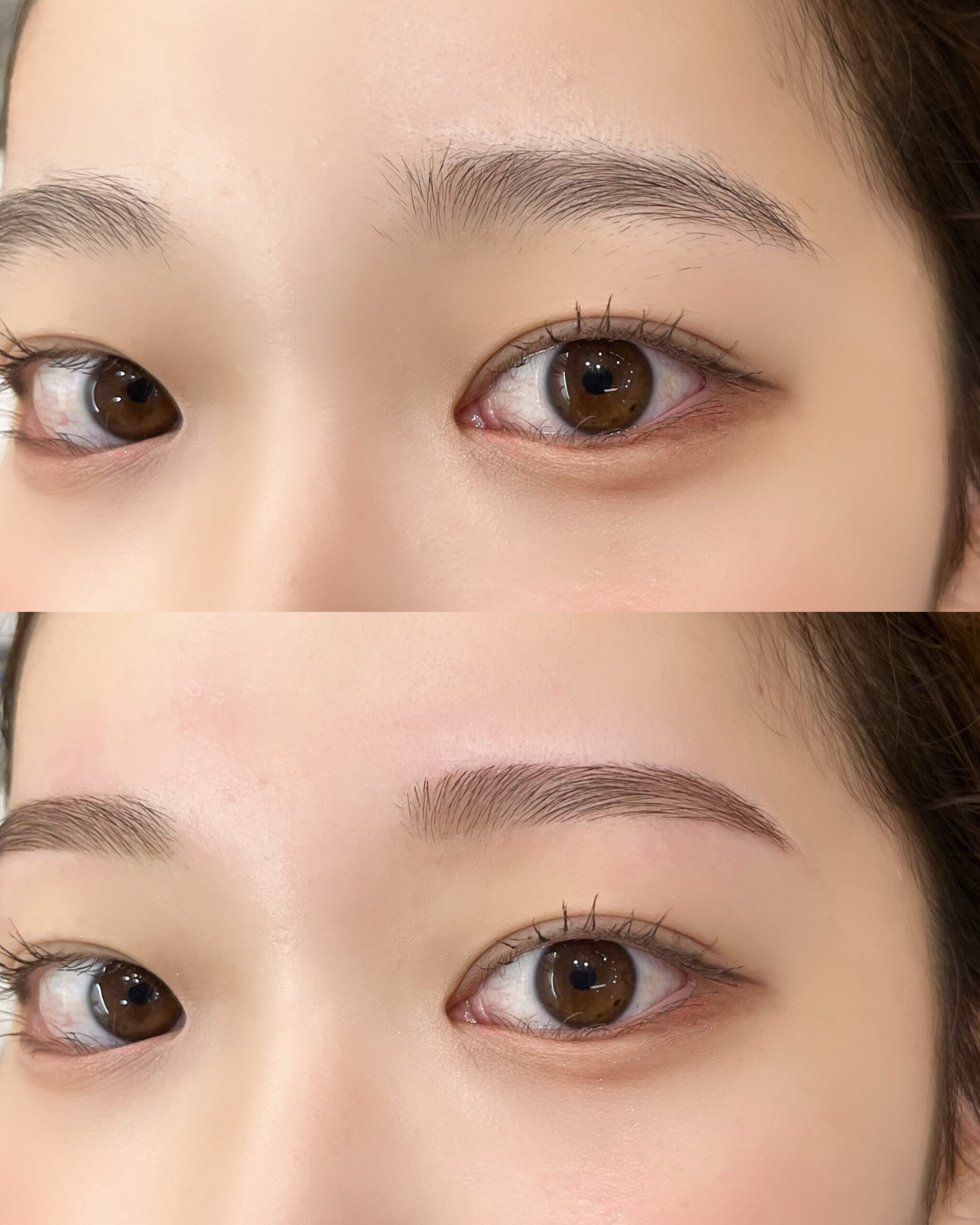 D545ABF7 E799 496C 876E 1AF1C59BECAC scaled - 1番人気の自然な丸みのある平行眉のデザイン