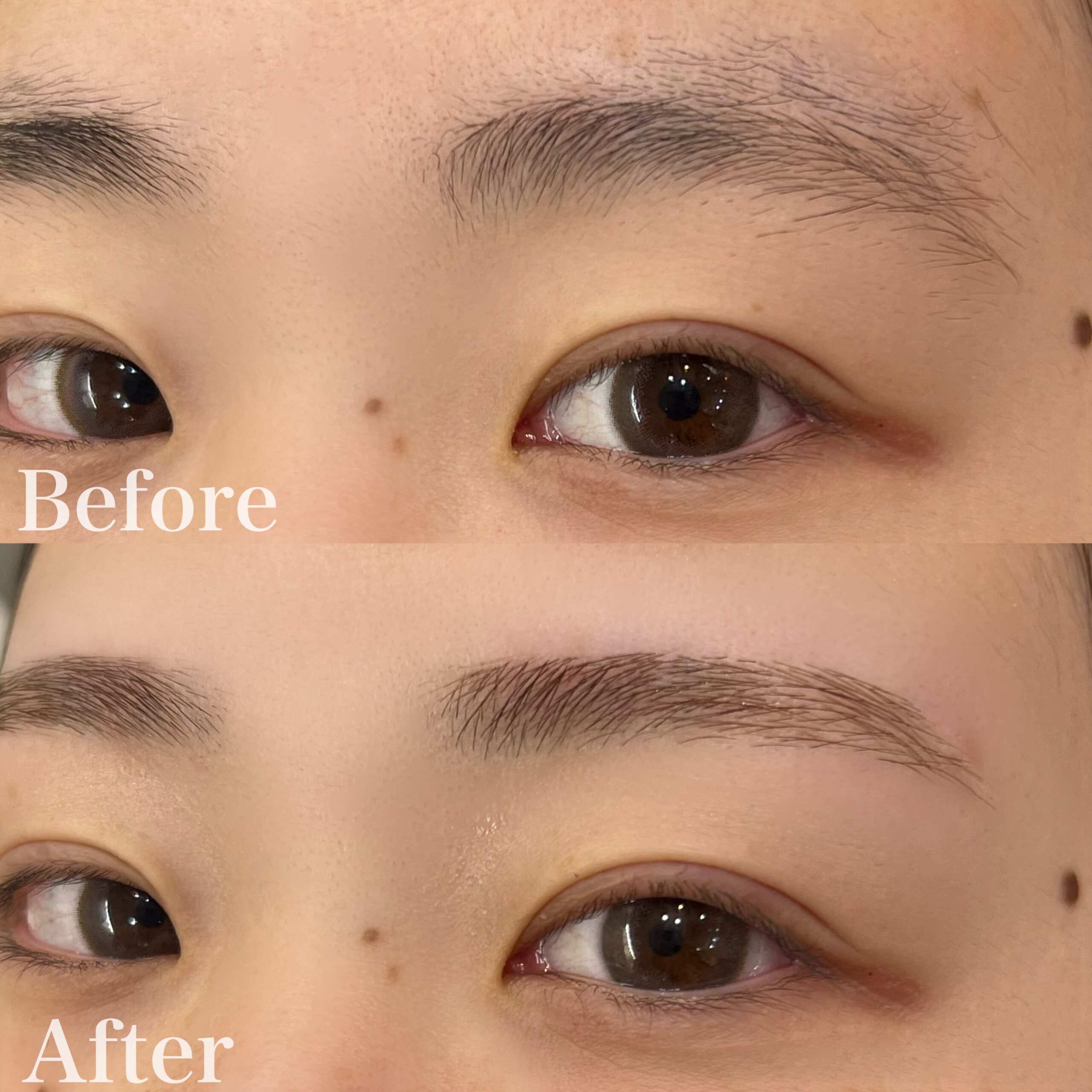 IMG 5295 scaled - 暗髪さんも眉カラーでふんわり眉に◎