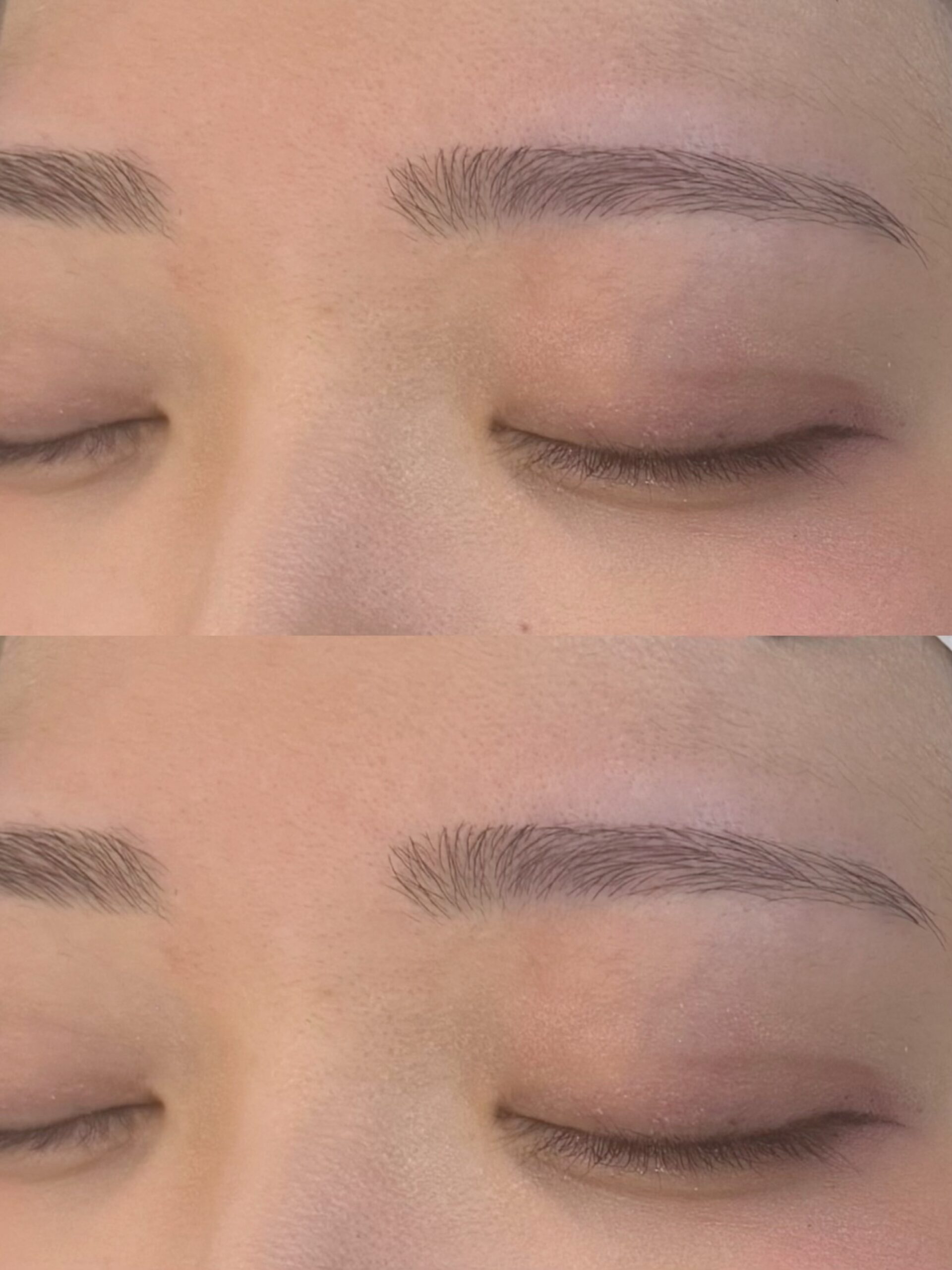 IMG 4636 scaled - まっすぐ過ぎない、骨格に合わせたナチュラル平行アーチ眉♡